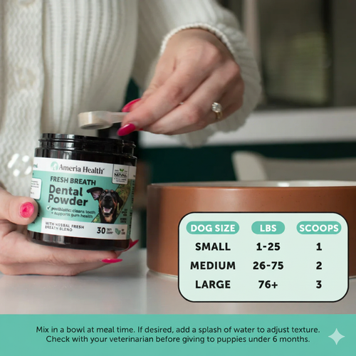 Fresh Breath Dental Powder for Dogs (60 servings)